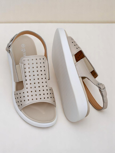 Royalfashion Sandales pour femmes à semelle épaisse BreezyStep