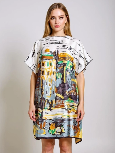 Robe paréo Kalypso Royalfashion, multicolore jusqu'aux genoux, universelle
