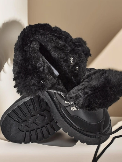 Bottes de neige à lacets pour femmes Royalfashion Qiroz