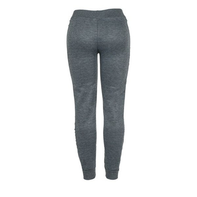 Pantalon de survêtement femme gris foncé avec inscriptions - Pantalon 1