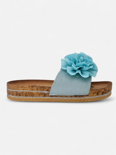 Royalfashion Tongs pour femmes avec fleurs Focce