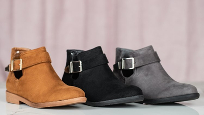 Bottines Jodhpur marron avec boucle argentée Stefania - Chaussures 1