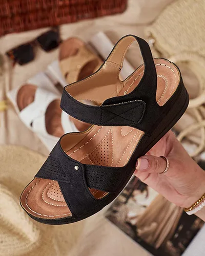 Royalfashion Sandales à talons bas Obbiave pour femme