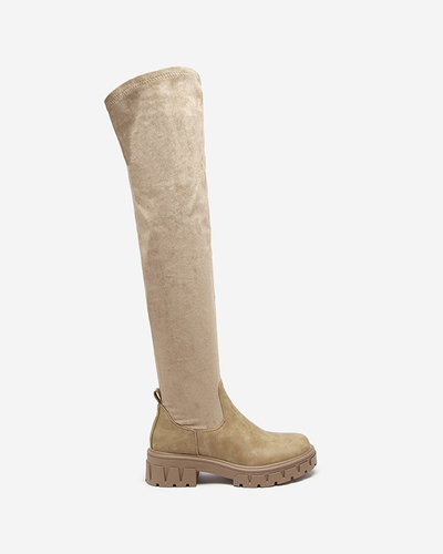 Cuissardes kaki pour femmes Liki - Footwear