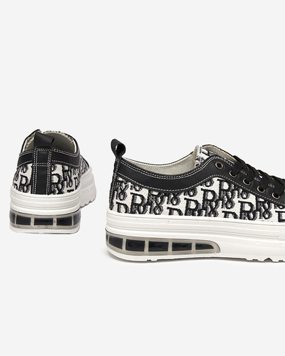Sneakers Livia en Noir et Blanc avec Plateforme