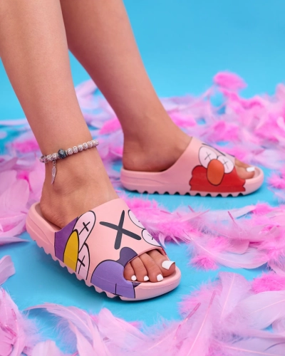 Chaussons Elmino roses pour femmes - Chaussures