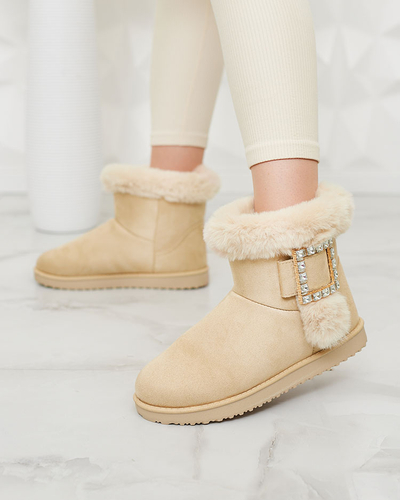 Royalfashion Bottes pour femmes a'la bottes de neige avec ornement Galaes