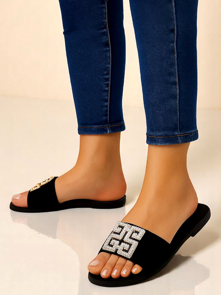 Royalfashion Chaussons femme à semelle plate Zamila