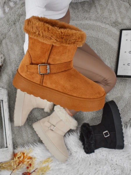 Royalfashion Bottes courtes de style bottes de neige pour femmes Myrelle