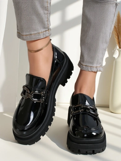 Royalfashion Mocassins en vernis pour femmes Arieda