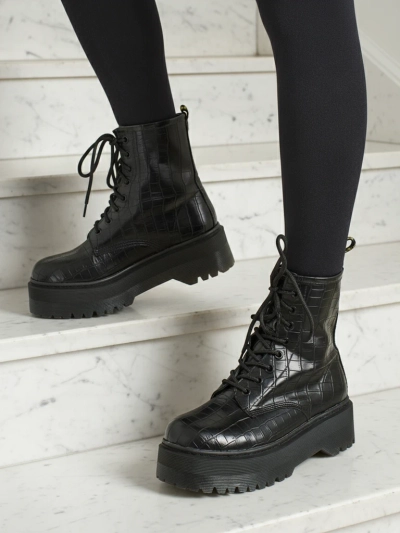Bottines worker pour femmes avec gaufrage Arvessa