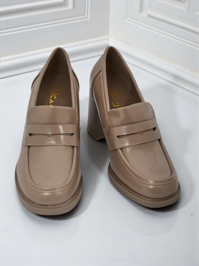 Royalfashion Mocassins pour femmes à talons Minerva