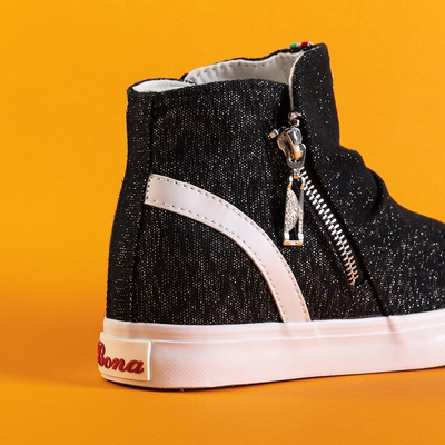 OUTLET Chaussures de sport pour femmes noires sur une cale intérieure Harumi - Footwear