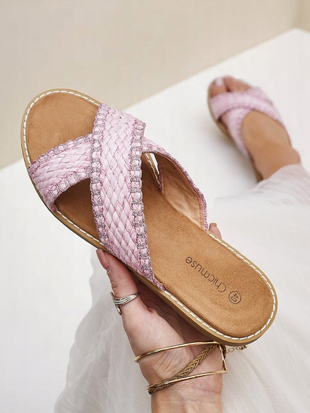 Sandales femmes Royalfashion avec des brides tressées Bornes