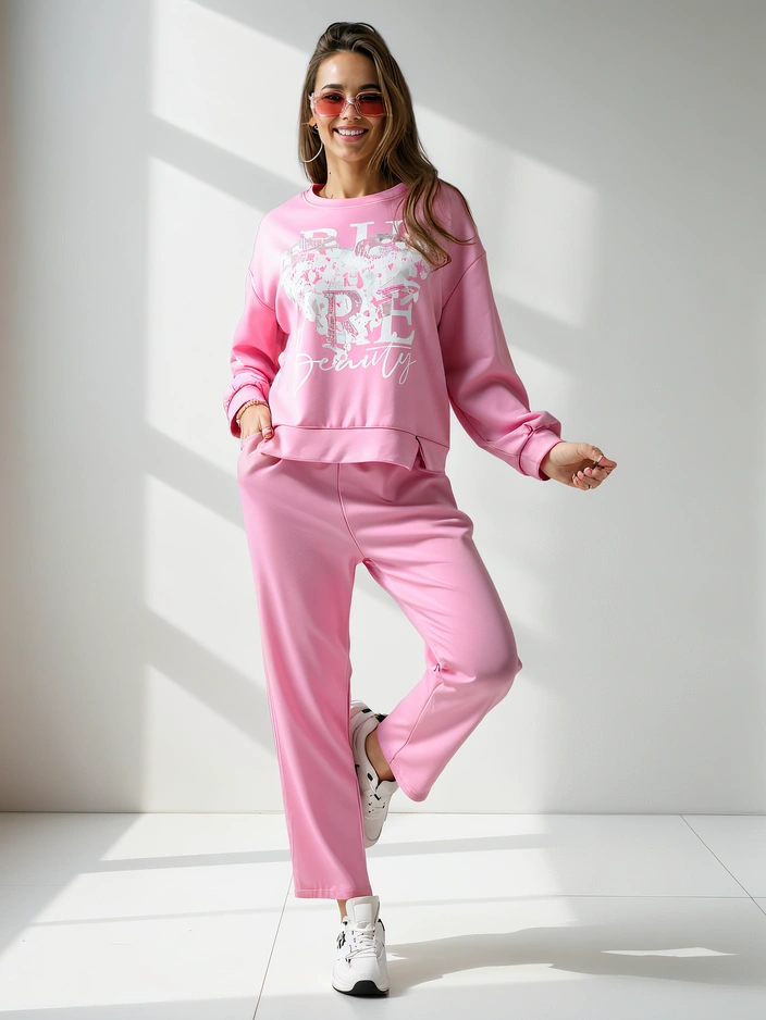 Ensemble en viscose Royalfashion pour femmes avec impression