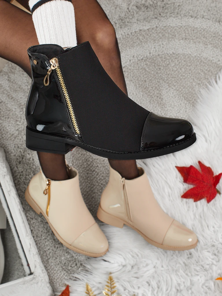 Bottines pour femmes en cuir écologique Serelith