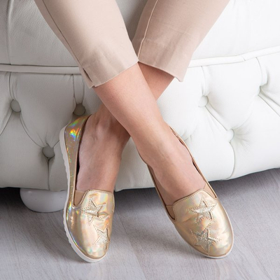 Slip doré avec étoiles Jovi - Chaussures