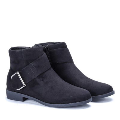 Bottes Jodhpur noires avec boucle Bianka - Chaussures 1