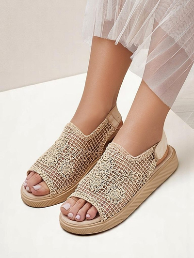 Sandales ajourées pour femme Royalfashion à tige Levay