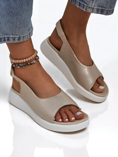 Royalfashion Sandales pour femmes à semelle épaisse Luna Shines