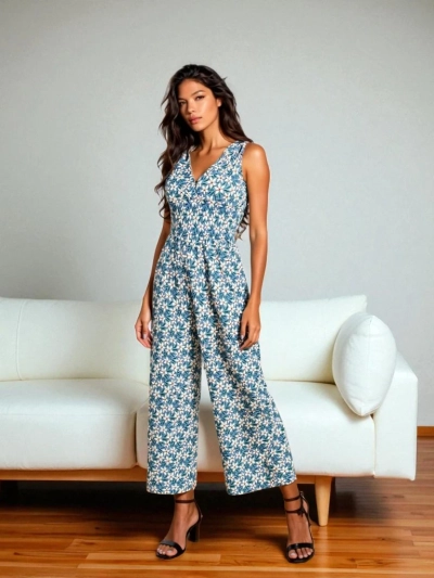 Royalfashion Combinaison longue imprimée pour femme