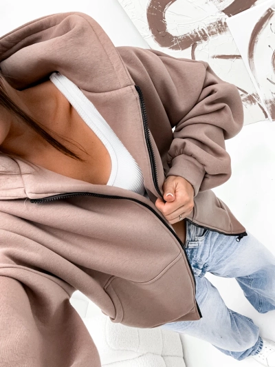 Royalfashion Sweat à capuche en coton molletonné pour femme Butterfly