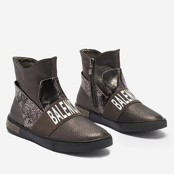 OUTLET Bottines fille graphite Doubnic- Footwear