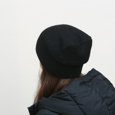 Bonnet noir en tricot pour femme - Accessoires