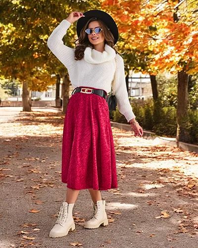 Jupe midi femme Royalfashion