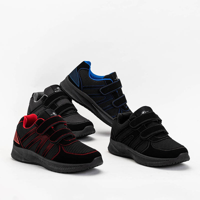 Chaussures de sport noires pour hommes avec velcro Baikis - Footwear