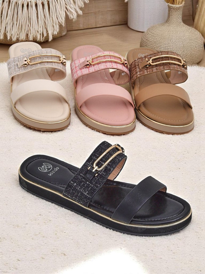 Royalfashion Chaussons plats pour femmes Mamma