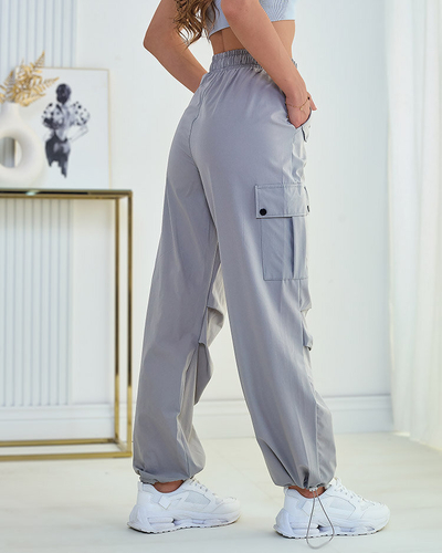 Royalfashion Pantalon de combat en tissu pour femme