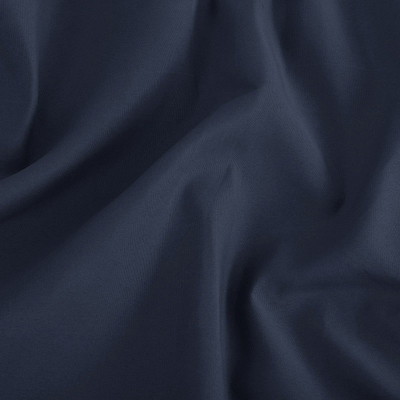 Drap en coton bleu marine avec une bande élastique 160x200 - Feuilles