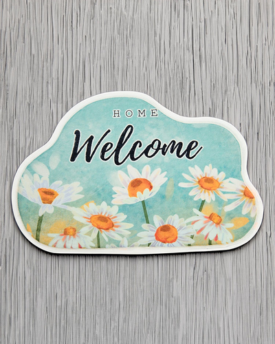 Royalfashion Tapis de paillasson coloré avec fleurs 40x60