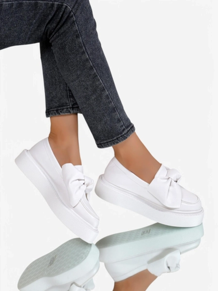 Royalfashion Mocassins élégants pour femmes avec un nœud Ortto