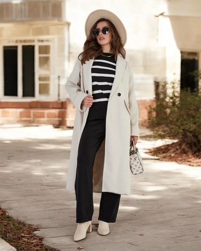 Royalfashion Manteau long pour femme