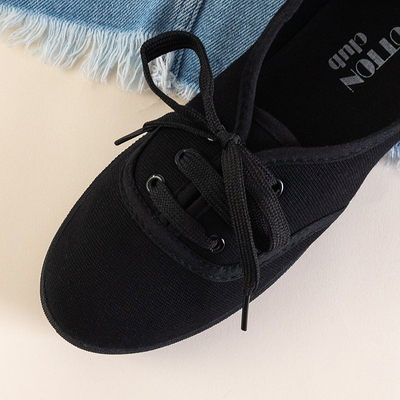 Baskets noires pour femmes avec laçage Ramonda - Footwear