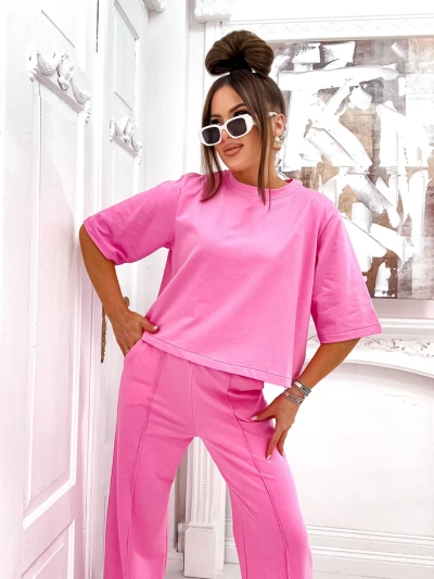 Ensemble en coton Royalfashion pour femmes avec pantalons évasés