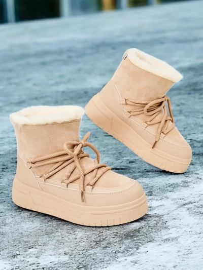 Bottes de neige à lacets pour femmes Royalfashion Moniuc