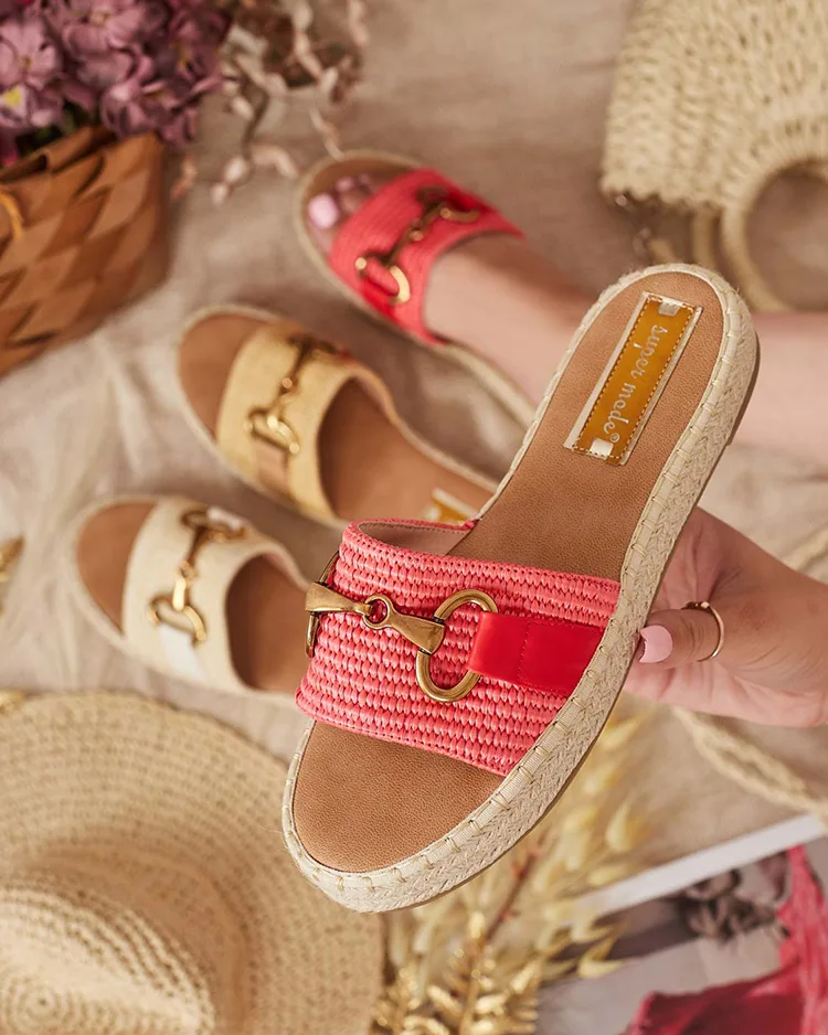 Royalfashion Tongs décoratives Abic pour femme