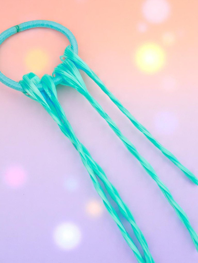 Royalfashion Tresses à clipser sur un bandeau élastique