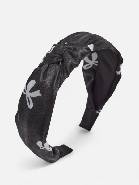 Royalfashion Bandeau Cheveux Satiné Tressé avec Imprimé