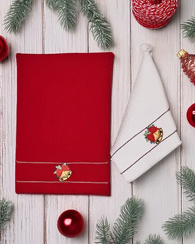 Ensemble de serviettes Royalfashion Holiday Bonne année