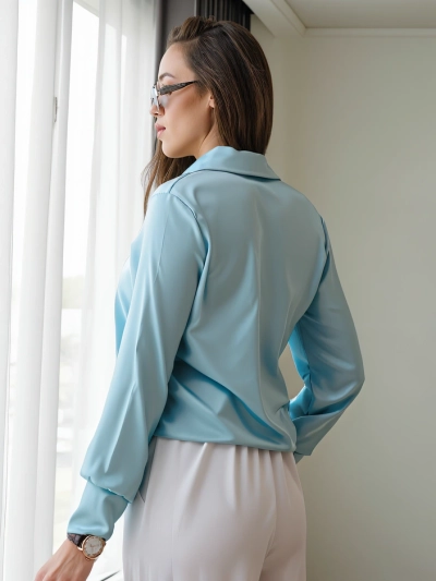 Chemise Royalfashion pour femmes a'la satin