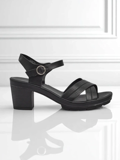 Sandales ""; talons carrés pour femmes Royalfashion SoleAura