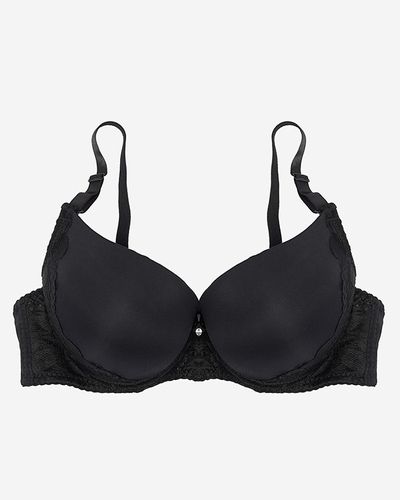 Soutien-gorge en dentelle Smooth pour femmes en noir - Sous-vêtements
