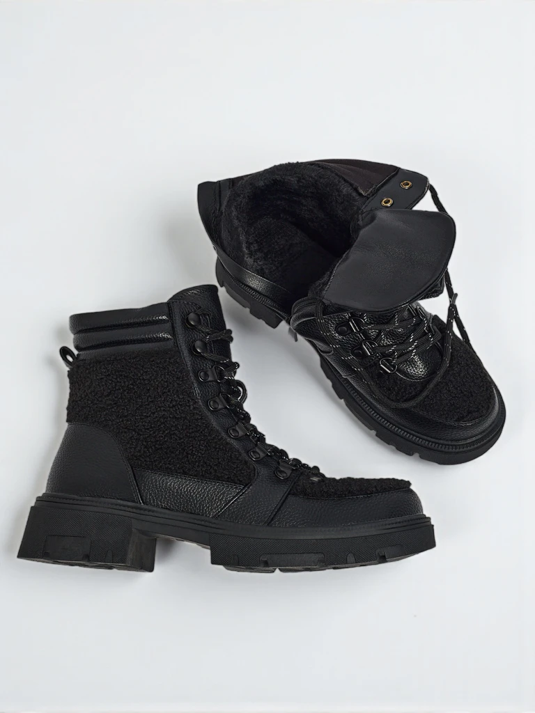 Bottines worker pour femmes avec fourrure Ardella