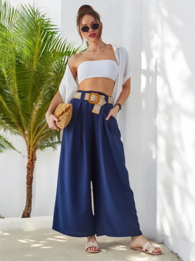 Pantalons larges en viscose Royalfashion pour femmes