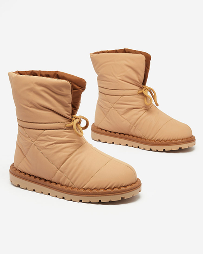 Royalfashion Bottes de neige à enfiler pour femme en marron Nevonsis