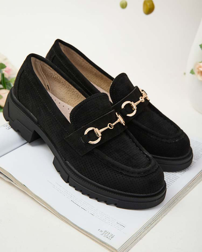 Royalfashion Mocassins ajourés femme avec chaîne Imerila